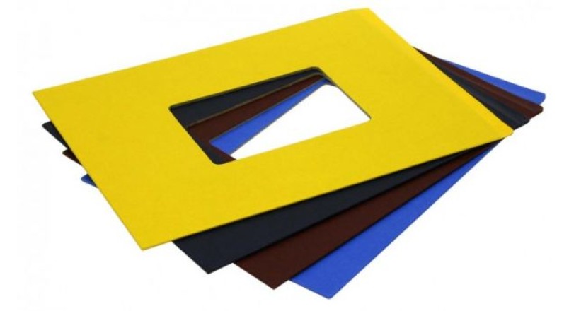 Твёрдые обложки для переплёта "Classic" с покрытием "ткань" с окном