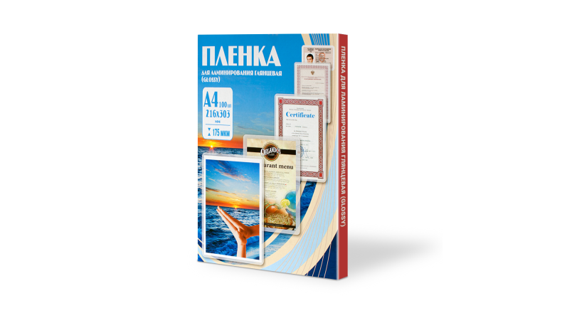 Office Kit Пакетная пленка 216x303 175 мкм