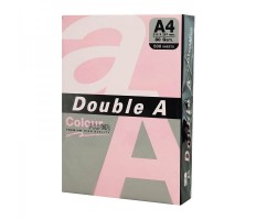 Бумага цветная DOUBLE A, А4, 80г/м2, 500л, пастель, розовая