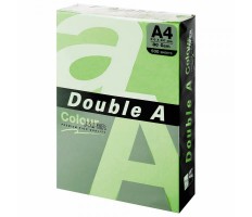 Бумага цветная DOUBLE A, А4, 80г/м2, 500л, пастель, зелёная