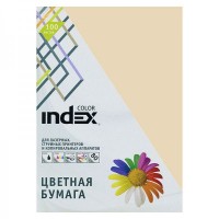 Бумага цветная Index Color, А4, 80г/м2, 100л, песочный (16)