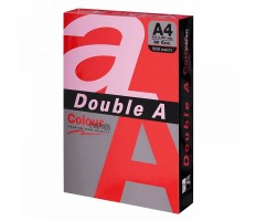 Бумага цветная DOUBLE A, А4, 80г/м2, 500л, интенсив, красная