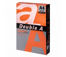 Бумага цветная DOUBLE A, А4, 80г/м2, 500л, интенсив, оранжевая